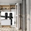 Dondelight 40" Bi-Folding Sliding Barn Door Hardware Kit for 2