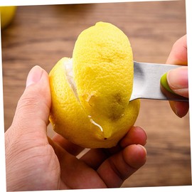 FUNOMOCYA Ergonomic Lemon Peel Grater Citrus Fruit Planer 5 Holes Lemon Wire Cutter Kitchen Gadgets Yellow