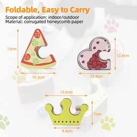 LE YOU PET Magic Organ Cat Scratcher Board Cat Scratcher Board Toy,Kitten Fun Intelligence Physical Exercise for Small cat