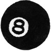 8 Ball Rug, 24inch Cool Rugs for Bedroom Men,Unique Circle