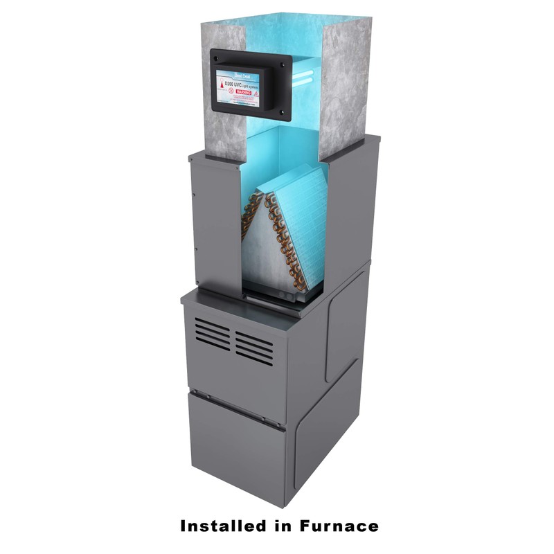 D200 Dual lamp Air Purifier Whole House Filter Uv Light