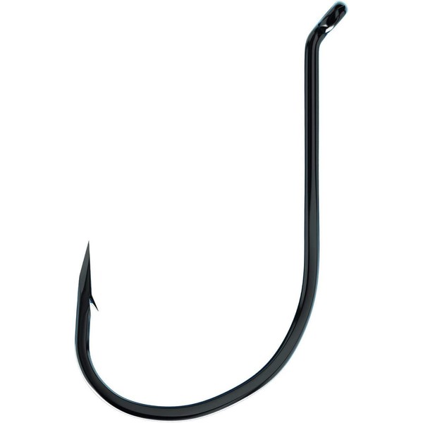 Eagle Claw Lazer Sharp Long Shank Octopus Hook, Offset Up