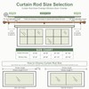 QDWIS Gold Curtain Rods for Windows 48 to 84 Inch,1''