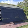 SHADEPLUS RV Awning Shade Screen Without Zipper 8'x10'3'',Black Mesh RV