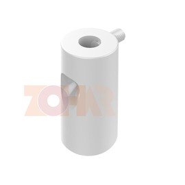 ZOHAR Pack of 10 Ceiling Mounting, Surface-Mounted Cable Holder, Wall and Ceiling Pins, Cable Hanger, Cable Hanger, Monkey Swing, Cable Hanger with Screws and Dowels for Textile Cables Lamp DIY, White