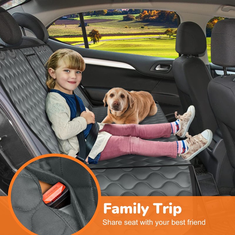 URPOWER Dog Car Seat Cover for Back Seat - Waterproof