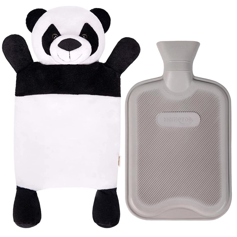 HomeTop Premium Adorable Rubber Hot or Cold Water Bottle with
