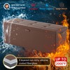 ENGPOW Storage Ottoman,Fireproof Folding Storage Bench with Lock(15”x 43”x15”),Waterproof Leather
