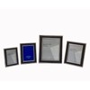 5X7-inch Matt Black and Silver Photo Frame Stands/Hangs Both Ways