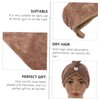 SAFIGLE 2pcs Microfiber Hair Drying Caps Fast Drying Towel Wraps
