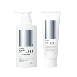 LIPPS Stylist Shampoo, Body, 13.5 fl oz (400 ml) & Hair Mask, 5.3 oz (150 g), Damage Care Set, Mandarin Scent, Supervised by Beauty Salons, Men's, Women's, Sarasara, Hair Care