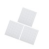 VekAuto 36 Pcs White Bicycle Reflector Reflective Version Durable ABS