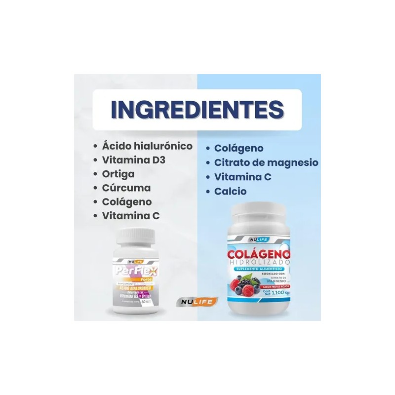 Pack Perflex Colageno Magnes Frutos Rojos Nulife