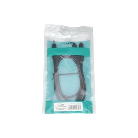 AV Link | 3.5mm Jack Headphone Splitter Cable | 1.2 Metre Black