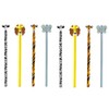 KIKKERLAND Safari Animal Pencil Set (Pack 2 of 4 Pencils)