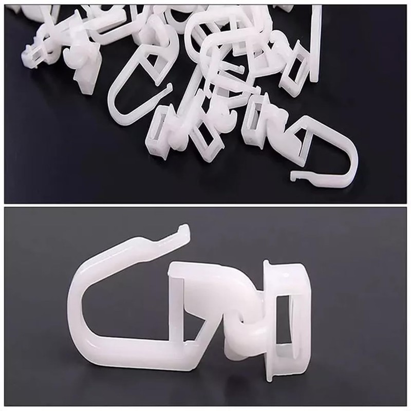FiTspi 50Pcs Curtains Hooks For VOLVO MAN IVECO Rear Rail