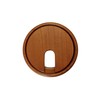 Gedotec Cable grommet, cherry wood, lacquered, plain, 2 pieces round