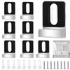 8pcs Metal Mirror Holder Kit, Heavy Duty Frameless Mirror Clips