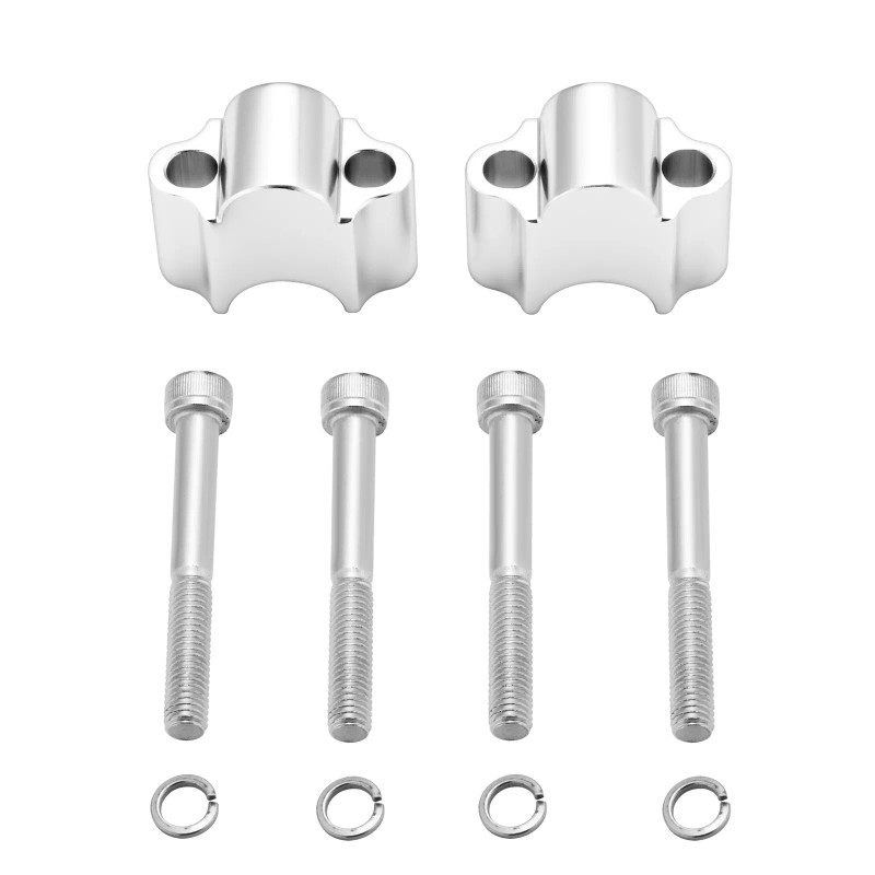 CB Handlebar Clamp Risers 7/8" Bars Kit 30mm Height For