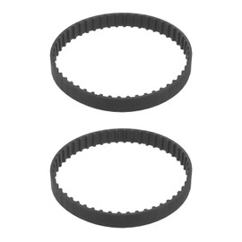 VGOL 2pcs 100XL 037 Timing Belt 50 Teeth 10mm Width Rubber Geared Cogged Belt Industrial Toothed Drive Belt 254mm Mechanical Replacement Belts Black
