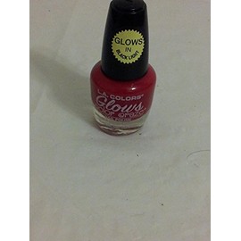 L.A colors color craze glows nail polish cnp189 radio active red glows in black light