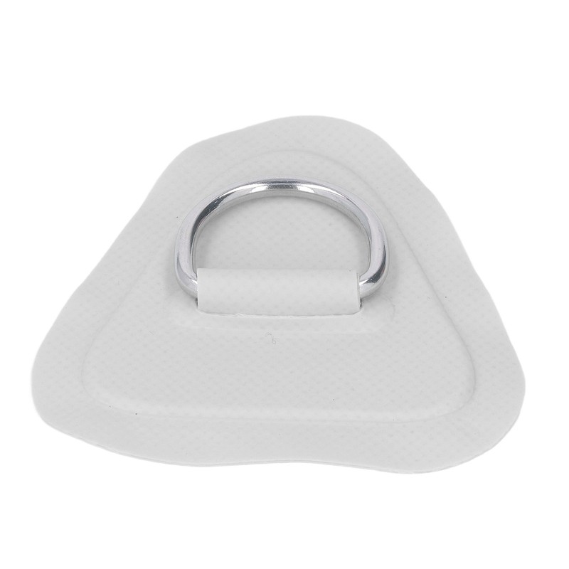 6Pcs PVC D Ring Patch Elastic Rope Set Stainless Steel