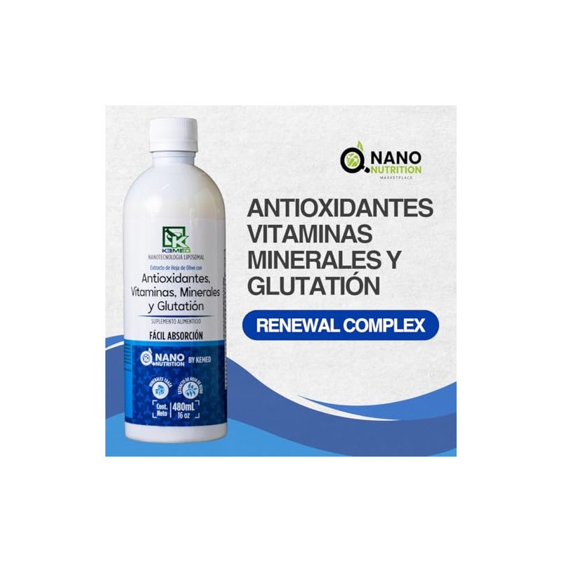 Glutatión con Vitaminas y Minerales | Suplemento de Alta Absorción