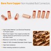SVAAR 380 PCS 26-6 AWG Non-Insulated Butt Connectors kit Pure