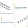 sourcing map Aluminum Solid Round Rod 5mm Diameter 300mm Length