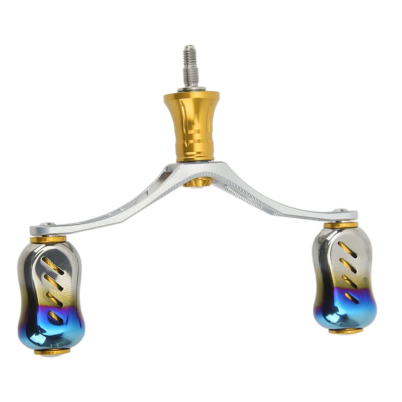 Spinning Double Reel Handle Aluminum Alloy Fishing Rocker Handle DIY