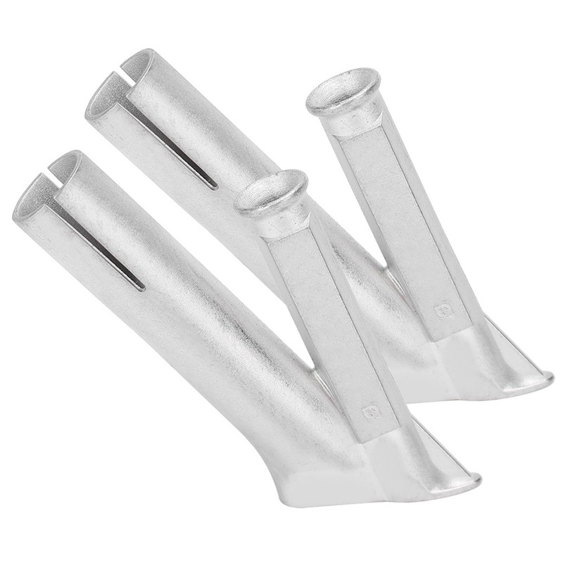 2Pcs Welding Gun Nozzle Cicular Stainless Steel Hot Air Plastic