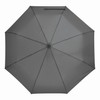 Preiswert&Gut Compact Umbrella Fully Automatic Express Grey 100 cm, gray