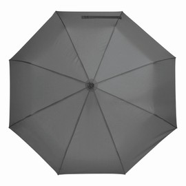 Preiswert&Gut Compact Umbrella Fully Automatic Express Grey 100 cm, gray