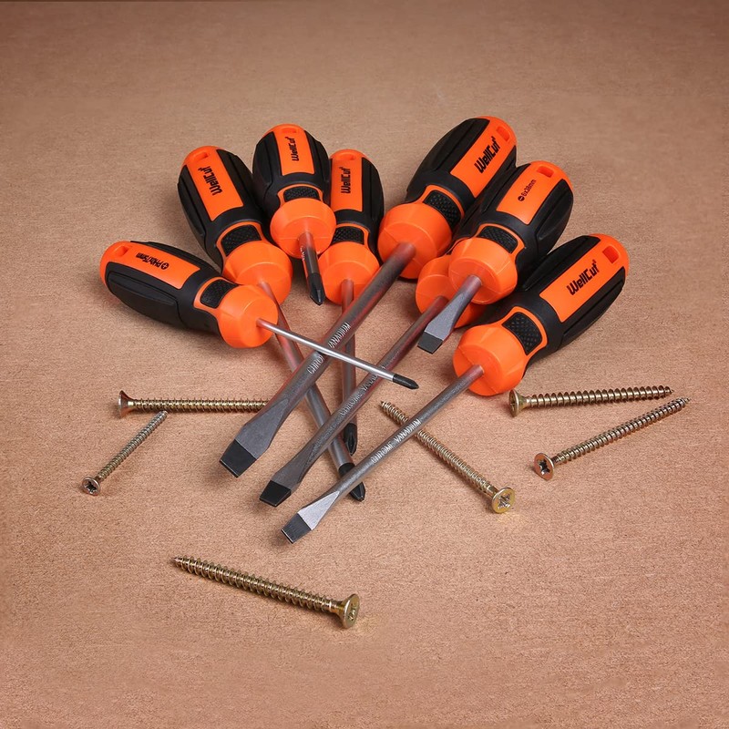 8 Piece Precision Magnetic Screwdriver Set with Slotted and Phillips