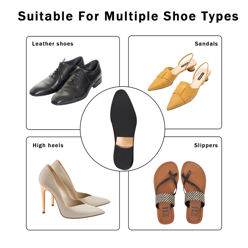 Hapforever 4PCS Shoe Sole Protector, Self-Adhesive Shoe Bottom Protector Sole