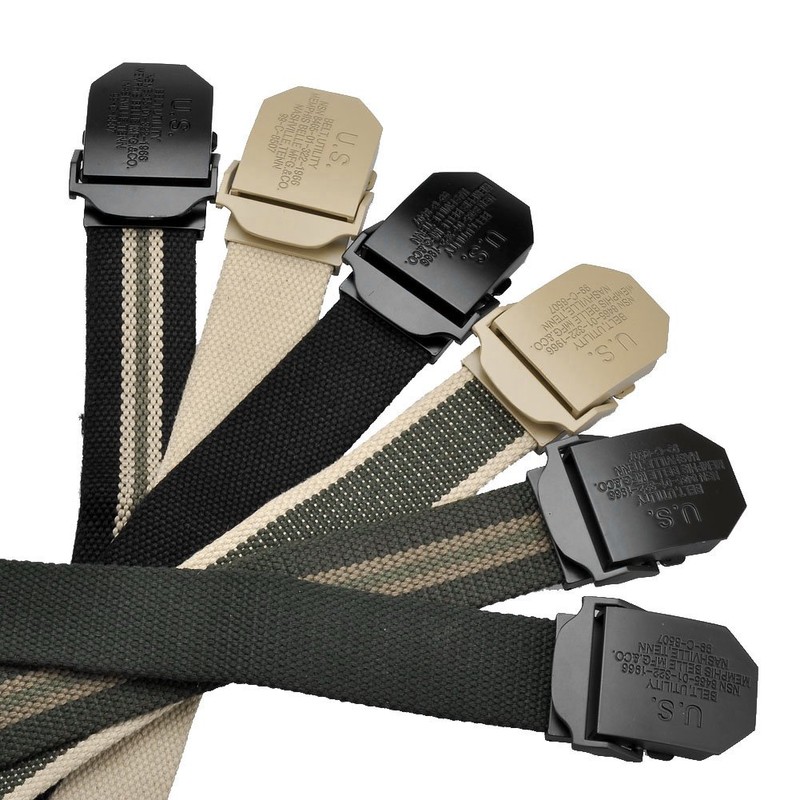 Ayliss® Military Men's Fabric Belt Canvas Fabric Belt Denim Belt
