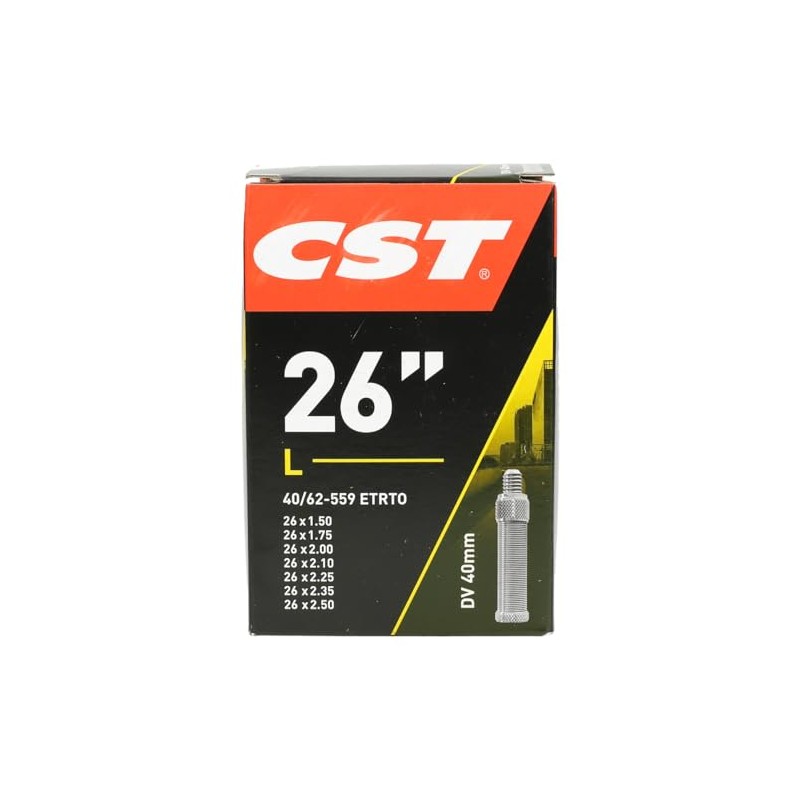 CST 071302 Bicycle Inner Tube – Black, 26 x 1.50/2.50