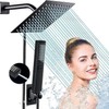 HAWOO Regaderas para Baño, 8" Cabeza de Ducha de Lluvia