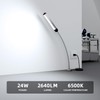 LED Magnetic Work Light, 24W high Brightness,Flexible Gooseneck lamp with