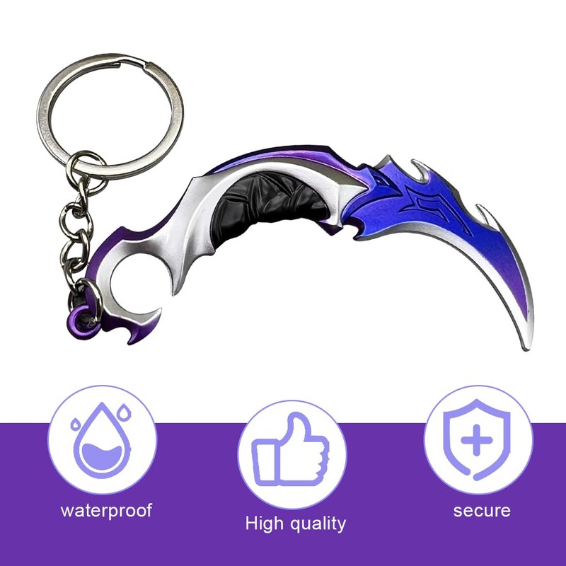 HQRKOTM Valorant Games Mini Weapon Model, Valorant Keyring Made in