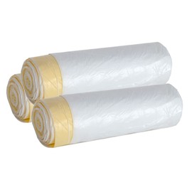 30 L White Bin Liners with Drawstring (30 L, White, Pack of 3)
