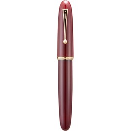 Jinhao 9019 Pluma estilográfica Serie Dadao Vino Rojo Borde Dorado 8 Punta fina grande conversor de gran capacidad Instrumento de escritura suave