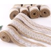 10 Rolls Natural White Lace Jute Ribbon Natural Jute Ribbon