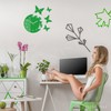 Round and modern butterfly wall clock with no tick sound