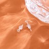 Nkwuire Plastic Earrings, 200 PCS Invisible Clear Earrings for Sports,