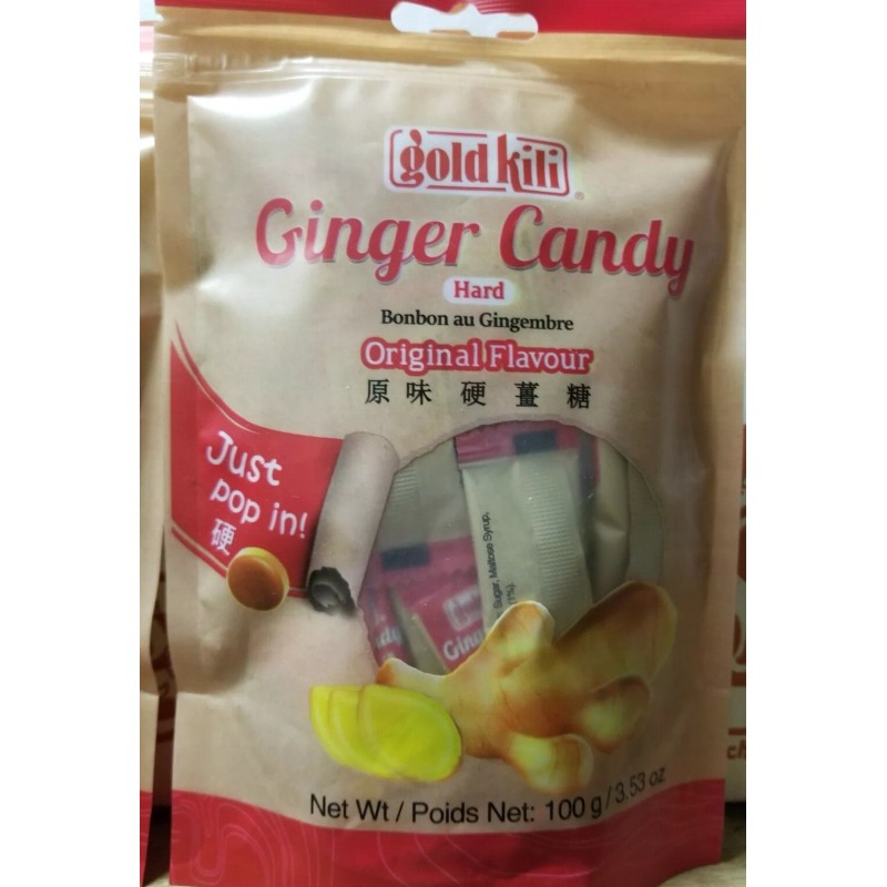 Gold kili Ginger Hard Candy Original flavor (Pack of 2)