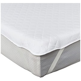 Exquisite Hotel Classic Quilted Mattress Pad, White, Full