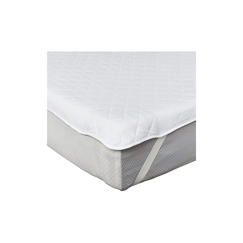 Exquisite Hotel Classic Quilted Mattress Pad, White, Full