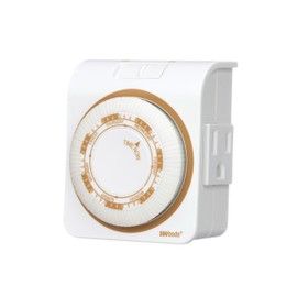 Coleman Cable 50002 7-Day Indoor Heavy Duty Mechanical Timer, White