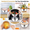 P&P CHEF Mixing Bowls with Lids Set of 3, Stainless